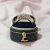 18ct white Gold triple Diamond Flower ring