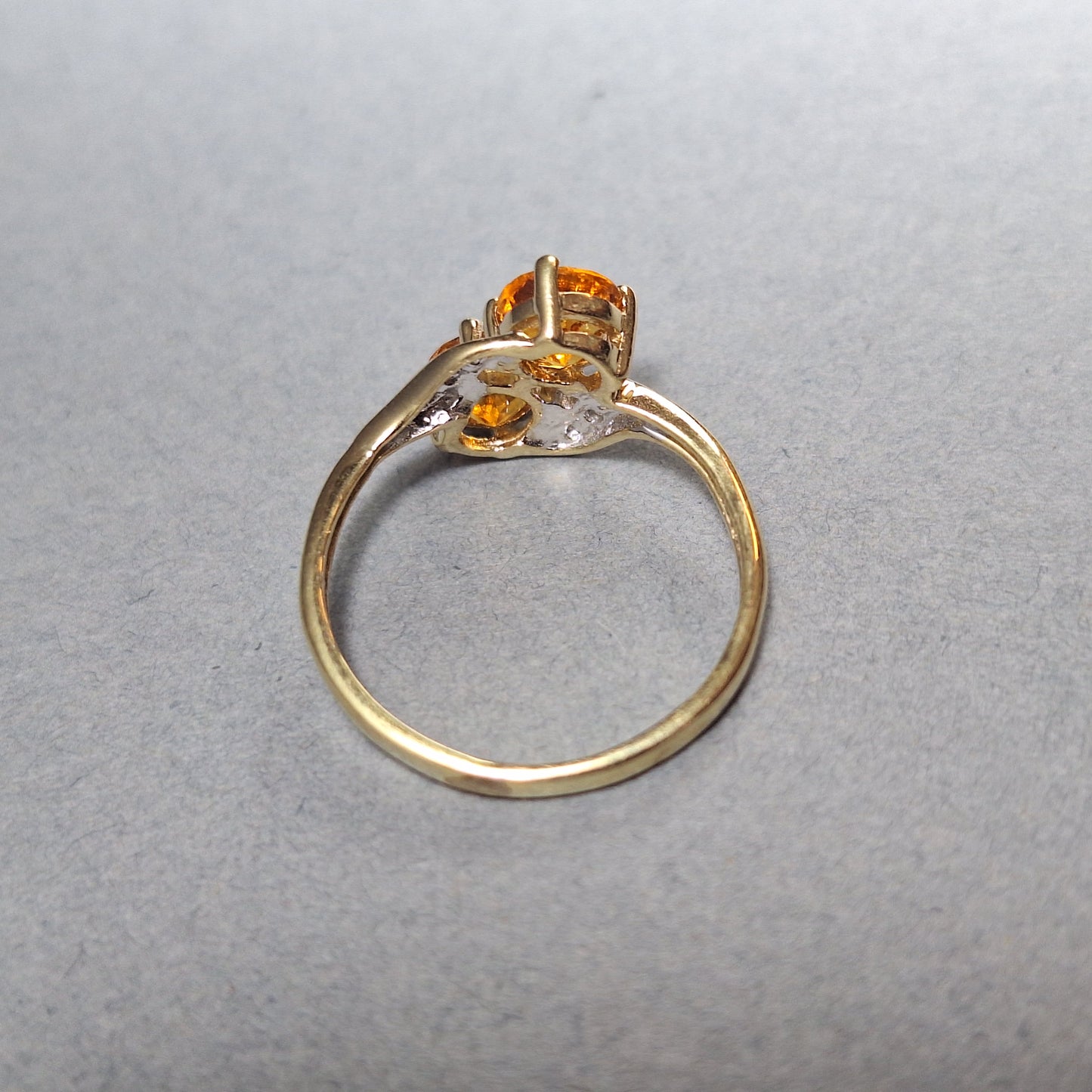 9ct Gold Citrine Dress Ring