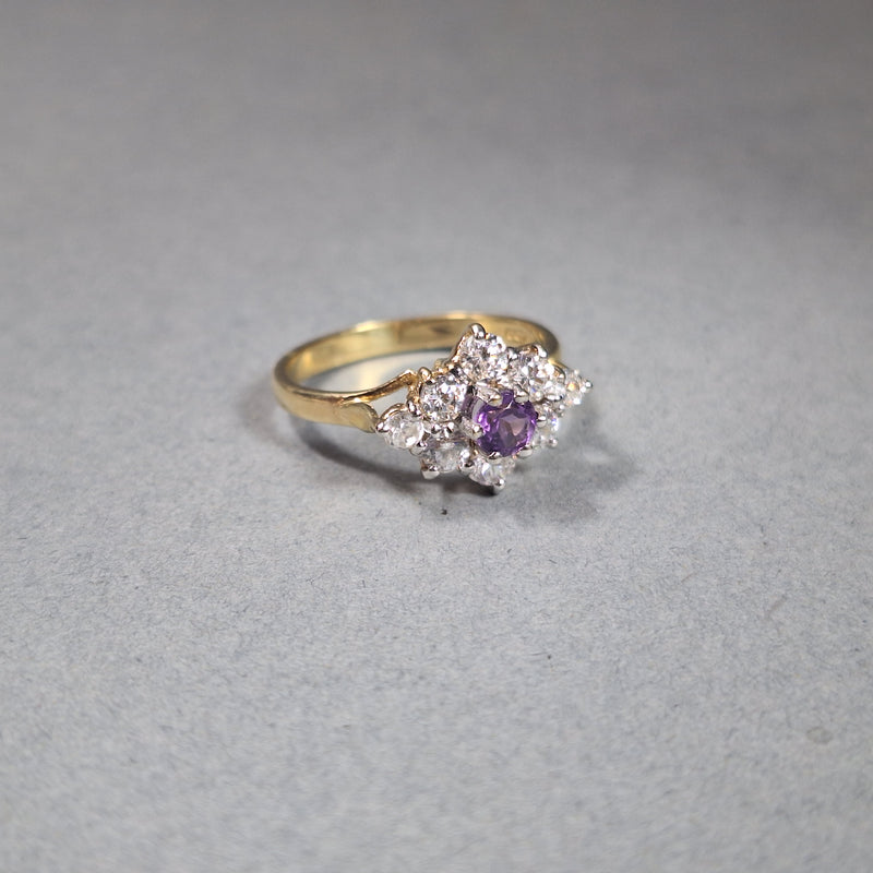 9ct Gold Amethyst Dress Ring