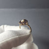 Vintage style opal & garnet 9ct yellow gold ring