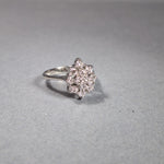 18ct White Gold Diamond Cluster Ring