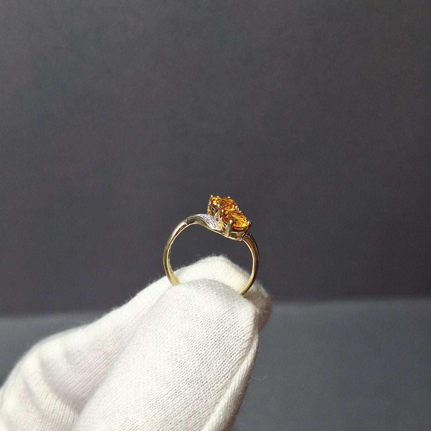 9ct Gold Citrine Dress Ring