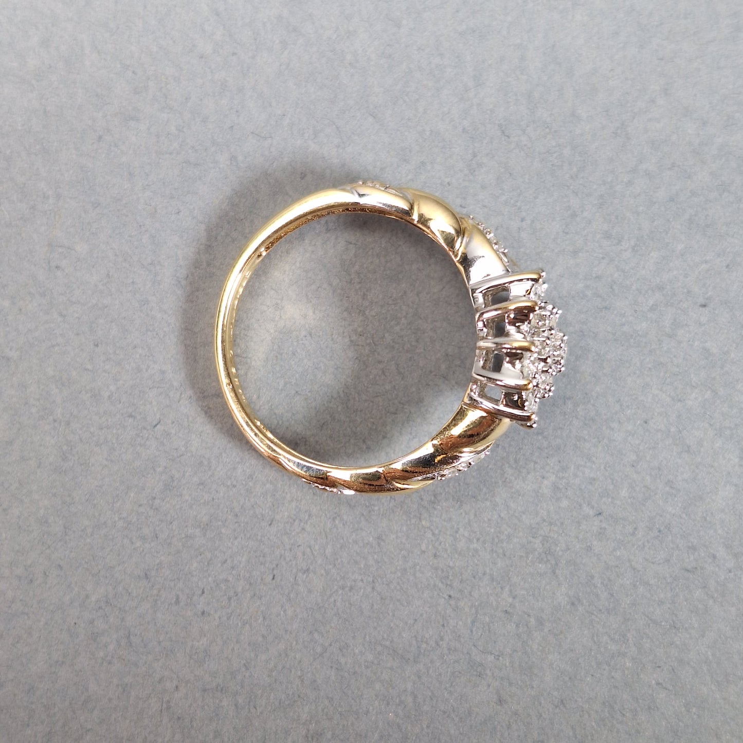 9ct Gold Diamond Cluster Ring
