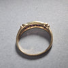 Vintage channel set Ruby & diamond 9ct yellow gold ring