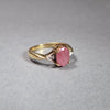 Vintage Ruby & Diamond 9ct yellow gold ring