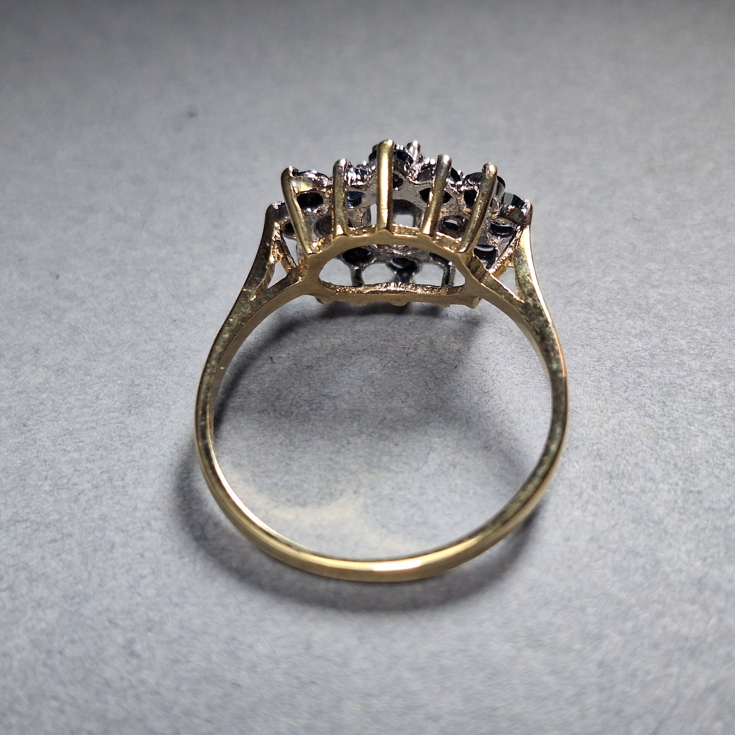 9ct Gold Sapphire and Diamond Dress Ring