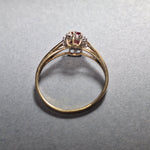 9ct Yellow Gold Ruby and Diamond Ring