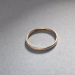 Skinny solid 9ct yellow gold wedding band