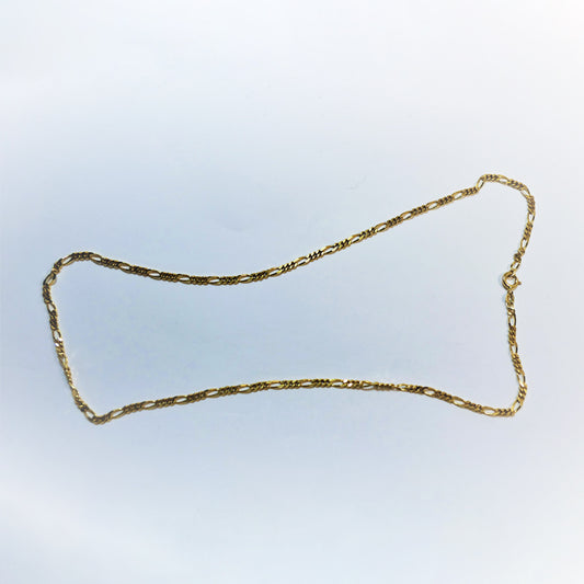 Vintage 9ct Gold Figaro Chain 20"