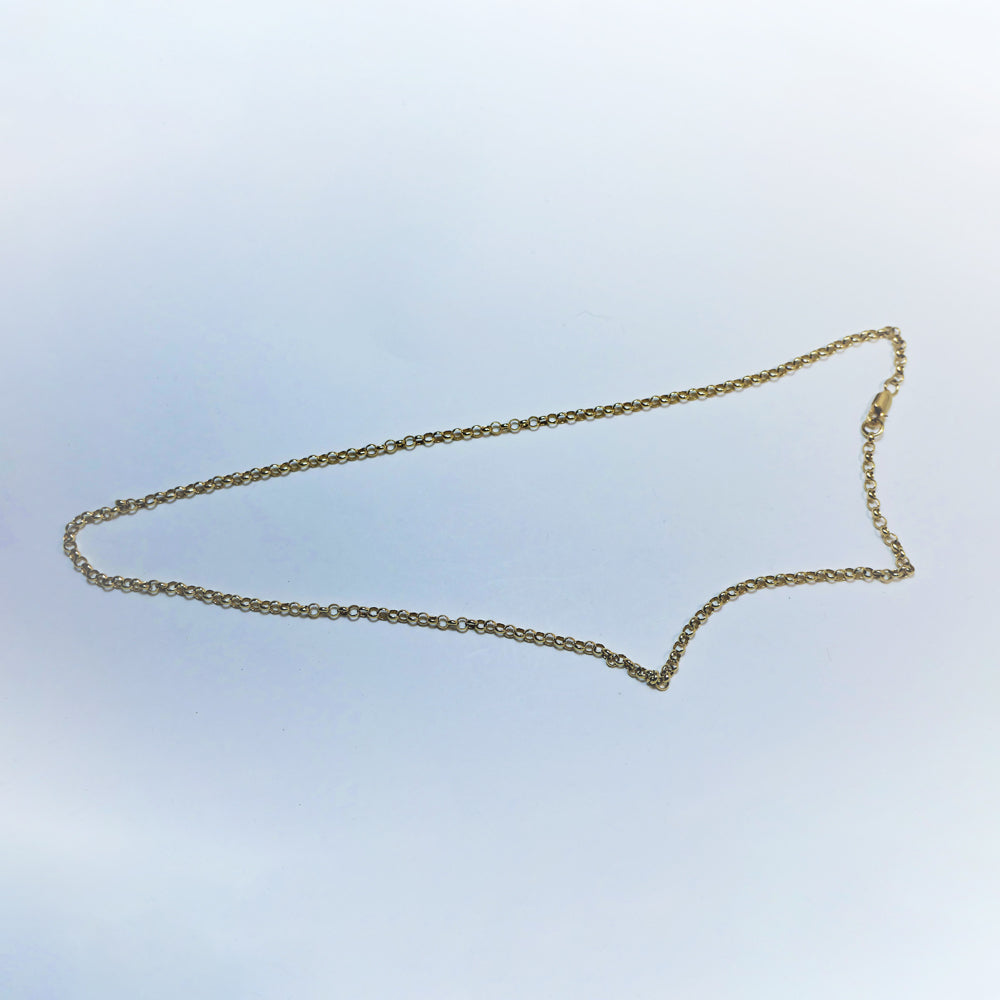 Vintage 9ct Gold Belcher Chain 22"