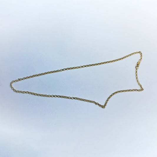 Vintage 9ct Gold Belcher Chain 22"