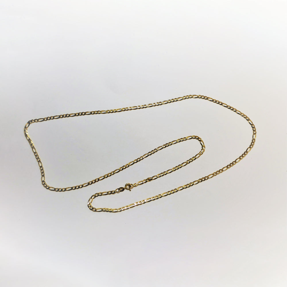 Vintage 9ct Gold Figaro Chain 27.5"