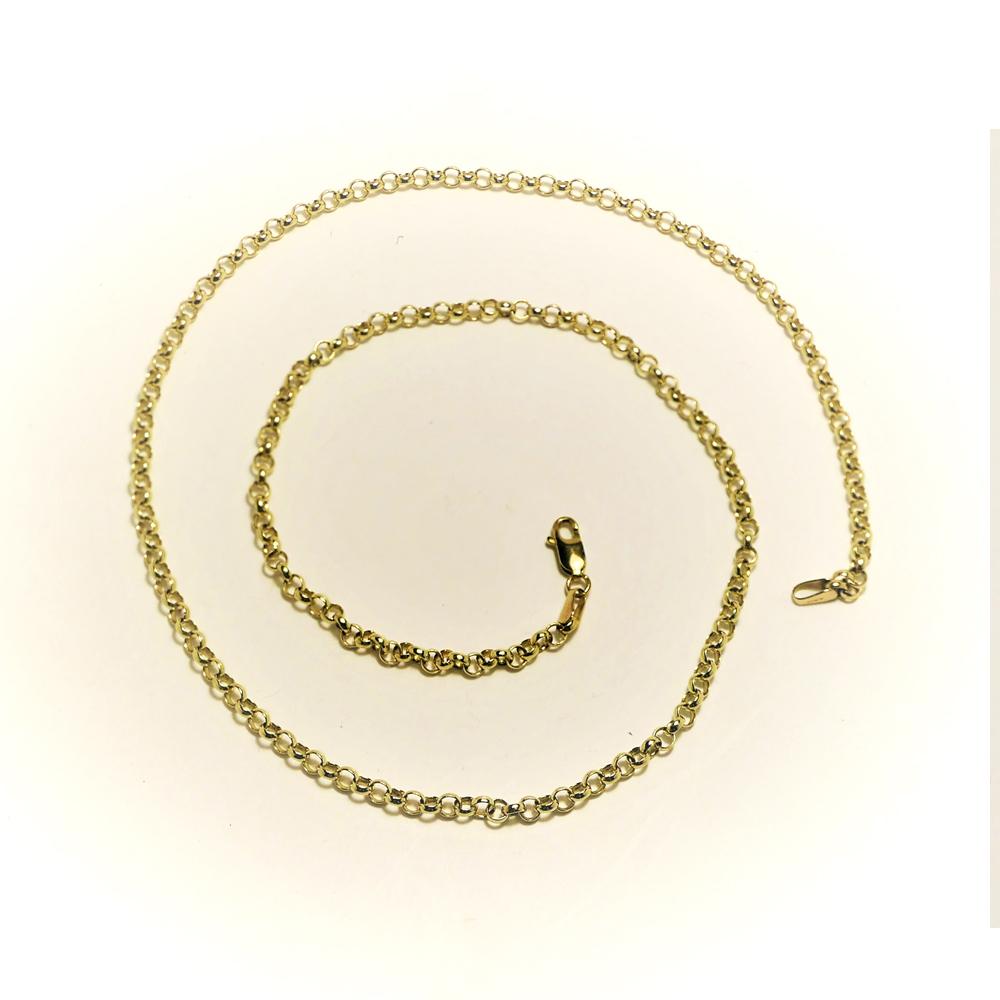 Vintage 9ct Yellow Gold 20" Belcher Chain