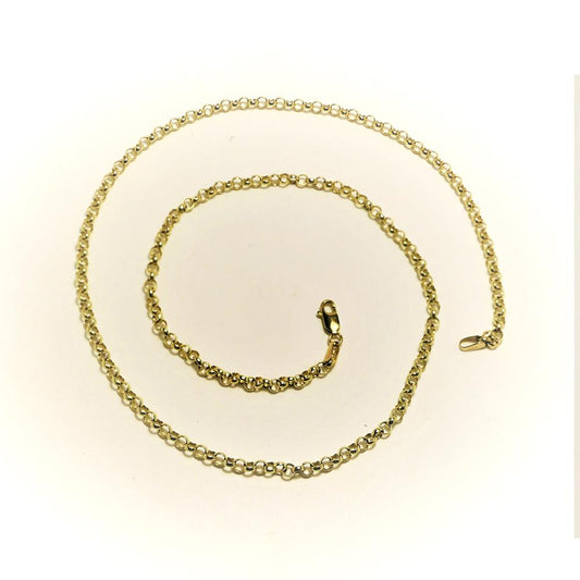 Vintage 9ct Yellow Gold 20" Belcher Chain