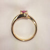 Vintage 18ct Gold Pink Sapphire and Diamond Ring