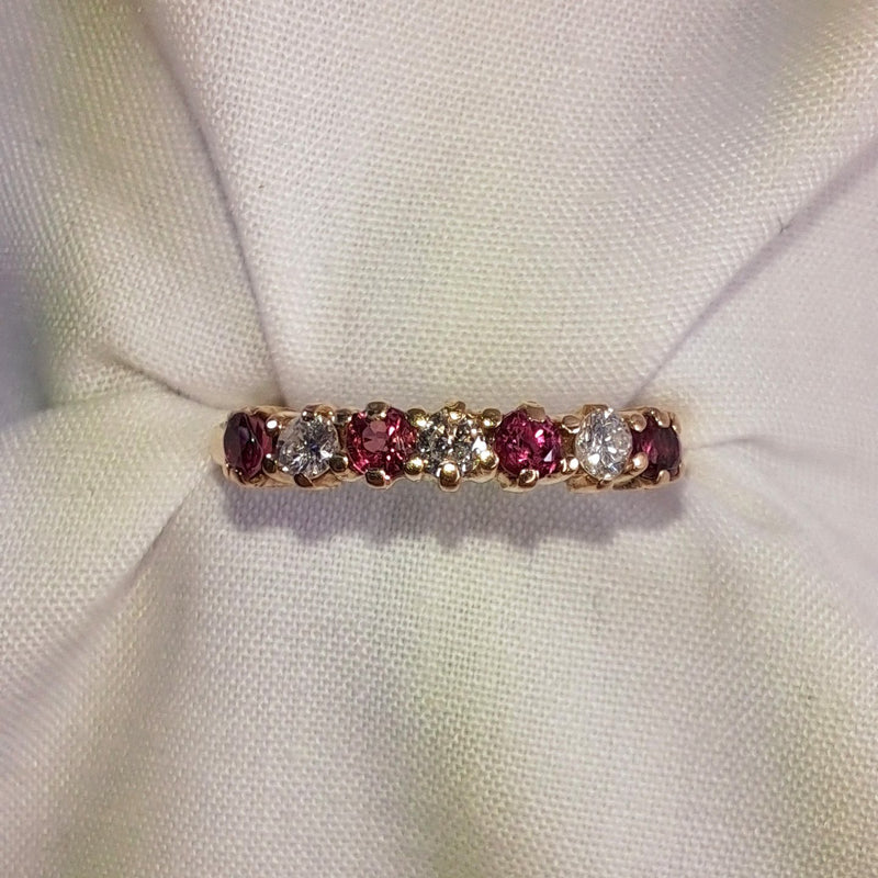 9ct Gold Ruby Diamond Ring