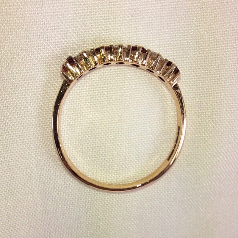 9ct Gold Ruby Diamond Ring