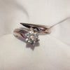 14ct White Gold White Sapphire Cluster Ring