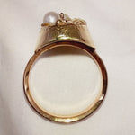 18ct Pearl and Diamond Ring