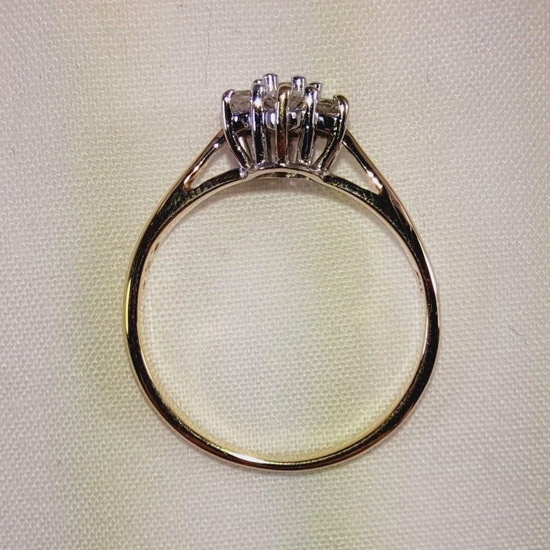 9ct Diamond Cluster Ring
