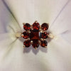 9ct Gold and Garnet Dress Ring