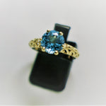 9ct Gold Blue Topaz Ring