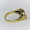 9ct Gold, Ceylon Sapphire and Diamond Ring